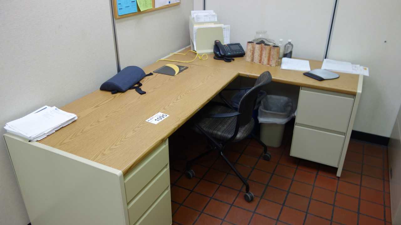 LOT OF FURNITURE, DESK, CHAIR, CABINET - PLANT & FACILITY