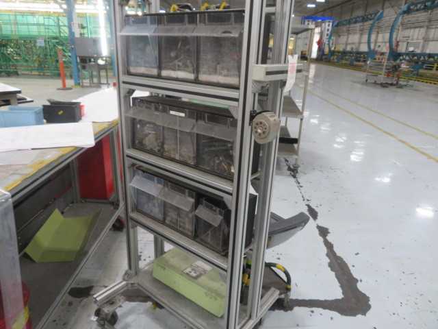 Aluminum Parts Storage Racks on Wheels with contents - MISCELLANEOUS