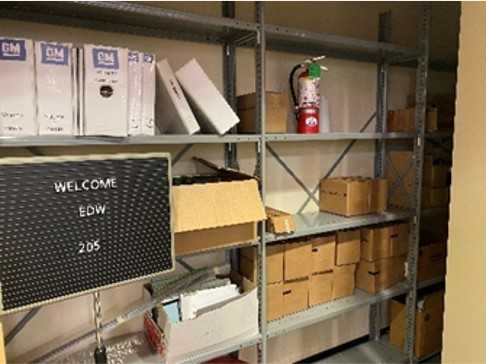 (1) 3-Section Metal Shelving Unit - SHELVING