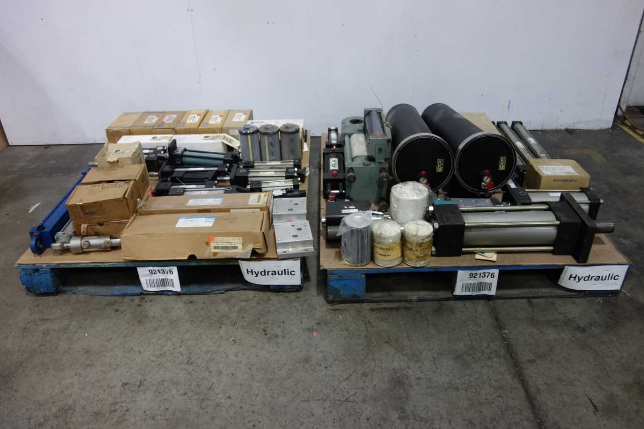 2 PALLETS OF ASSORTED HYDRAULICS - HAND TOOLS