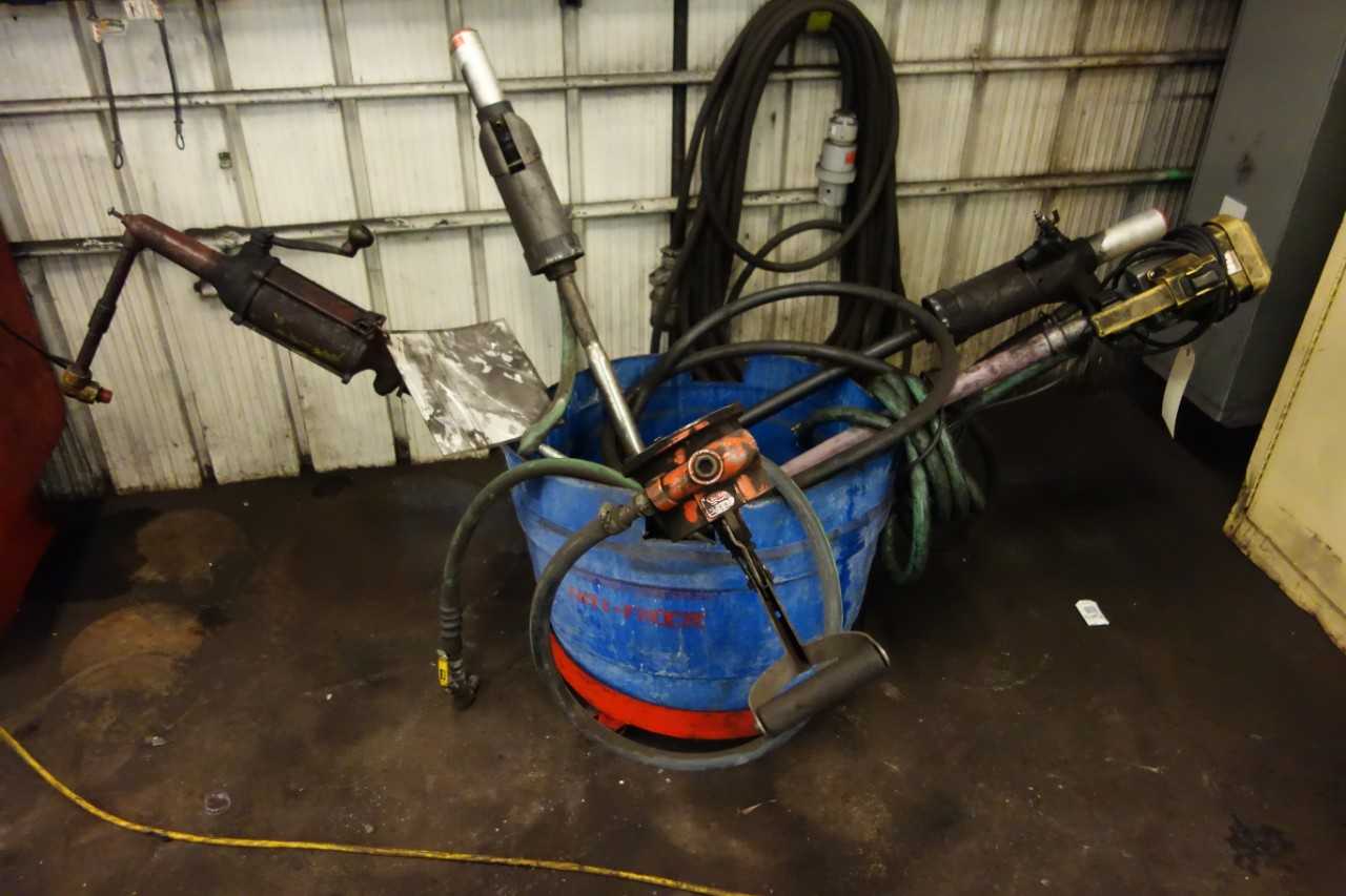 BARREL OF ASSORTED FUEL DRUM PUMPS - PUMPS