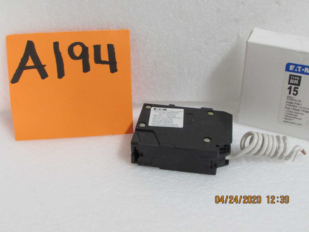 Eaton/Cutler Hammer GFCB115 circuit breakers - CIRCUIT BREAKERS
