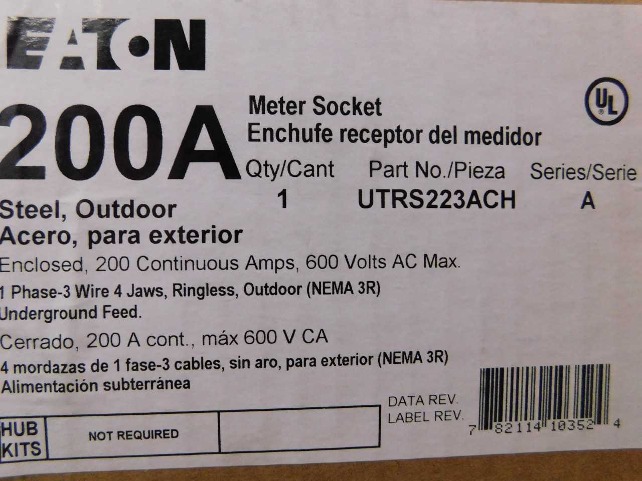 Lot of 2 Meter Sockets - ELECTRICAL PARTS