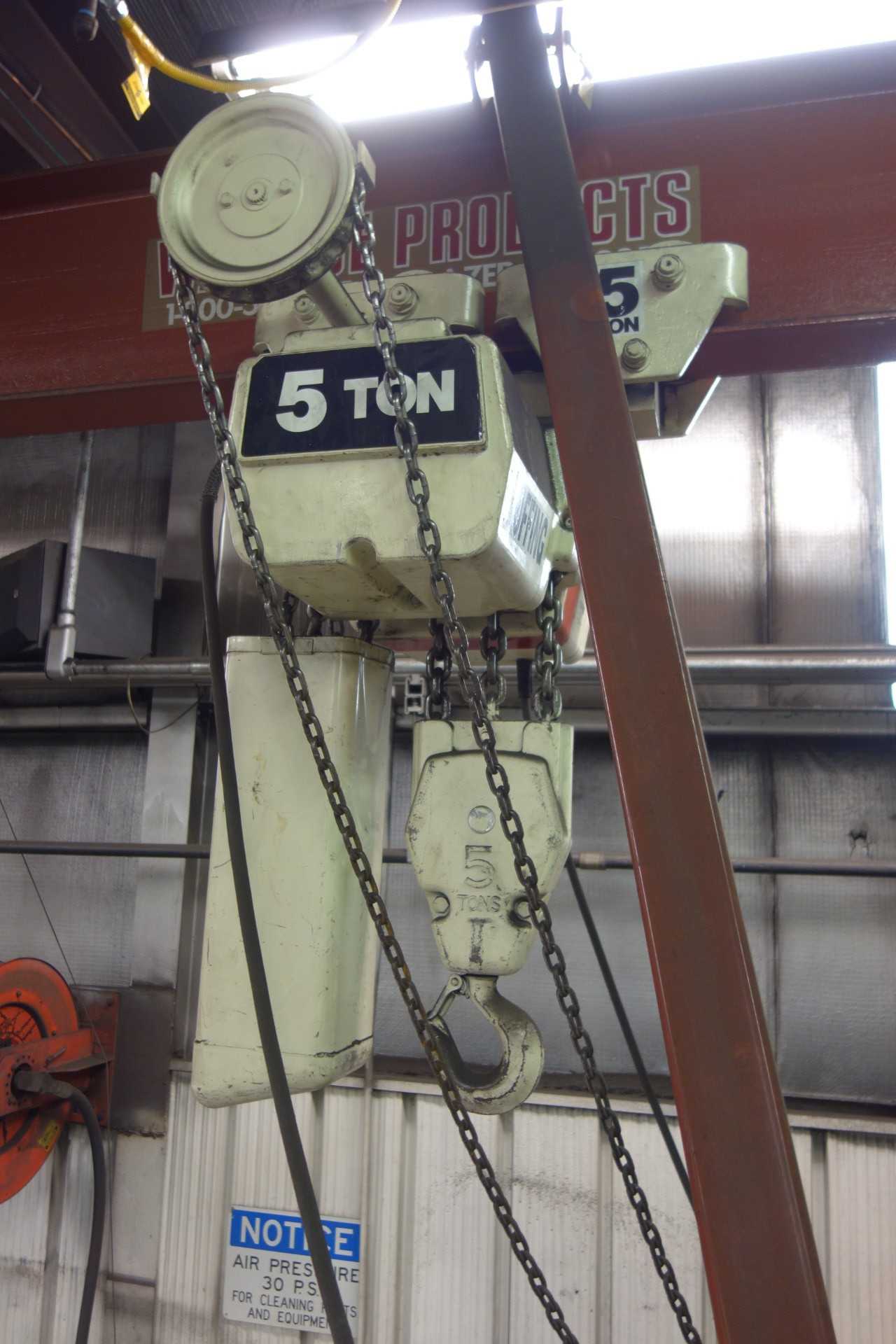 WALLACE 5 TON GANTRY W/ COFFING 5 TON HOIST - LIFTING EQUIPMENT