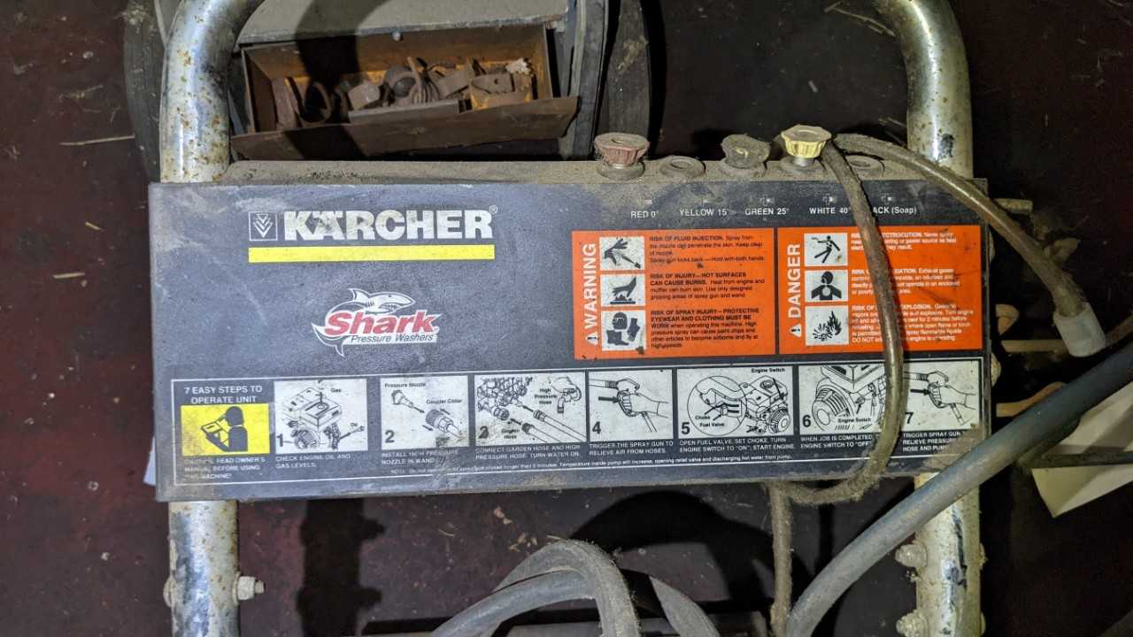 Karcher shark pressure washer with Honda engine - PLANT & FACILITY
