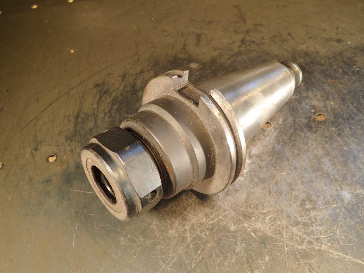Parlec C5-10SC4 100-PG Single Angle Collet Chuck 3-1/2" Proj TG-100 CAT-50 Shank - MACHINE TOOLING