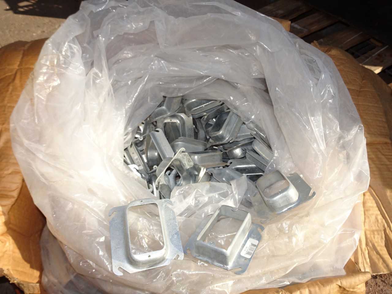 Electrical 4x4 receptacle box covers Approx Qty - 150 - ELECTRICAL COMPONENTS