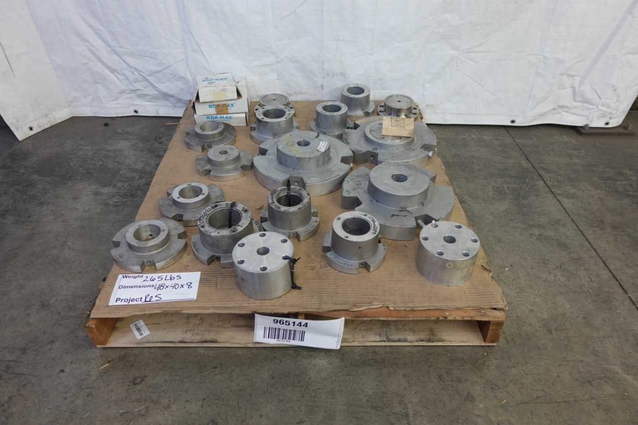 PALLET OF ASSORTED COUPLINGS - COUPLINGS, JOINTS, & HUBS