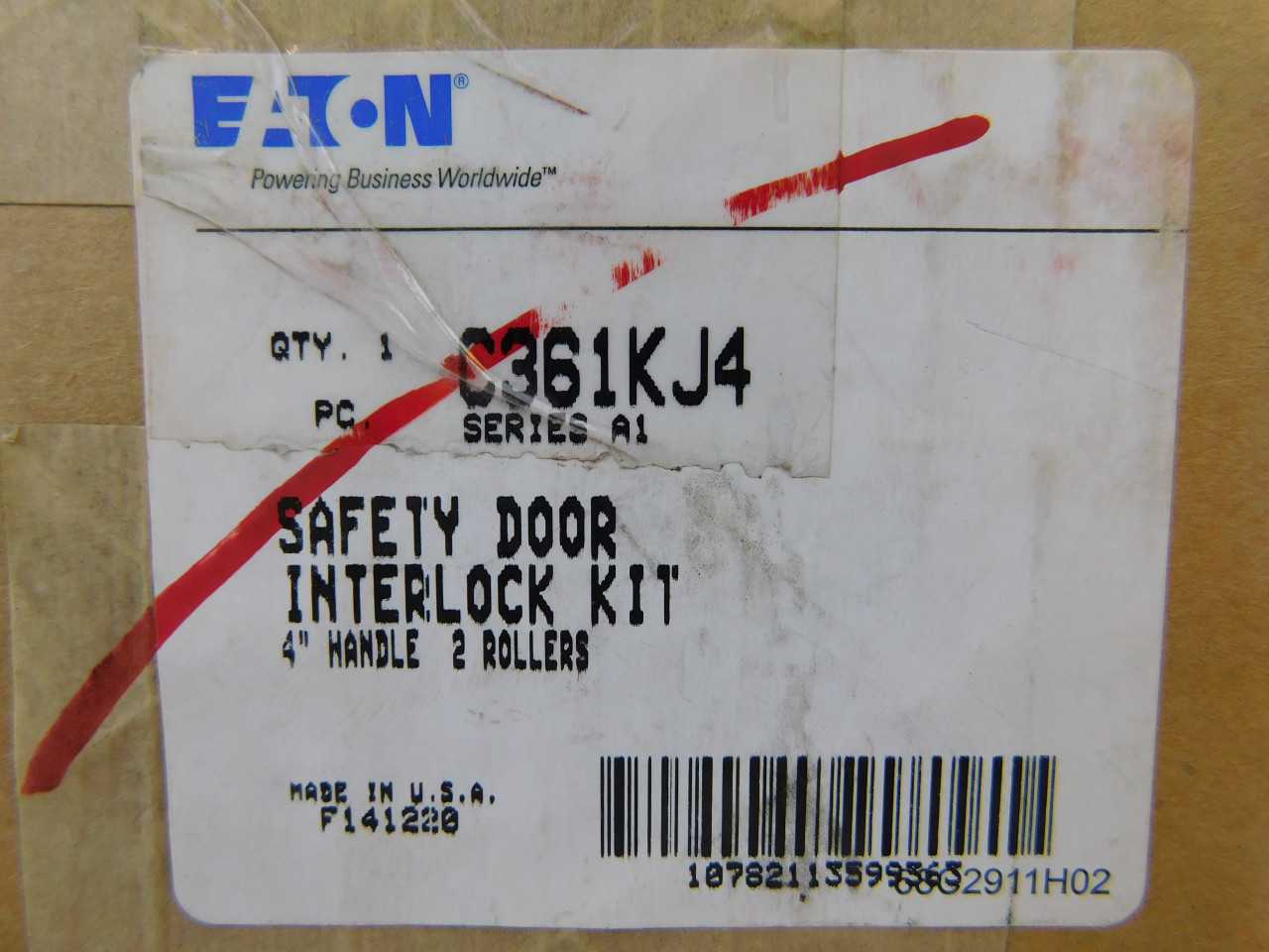 Quantity of 8 New Surplus Eaton C361KJ4 Enclosure Accy - ELECTRICAL COMPONENTS