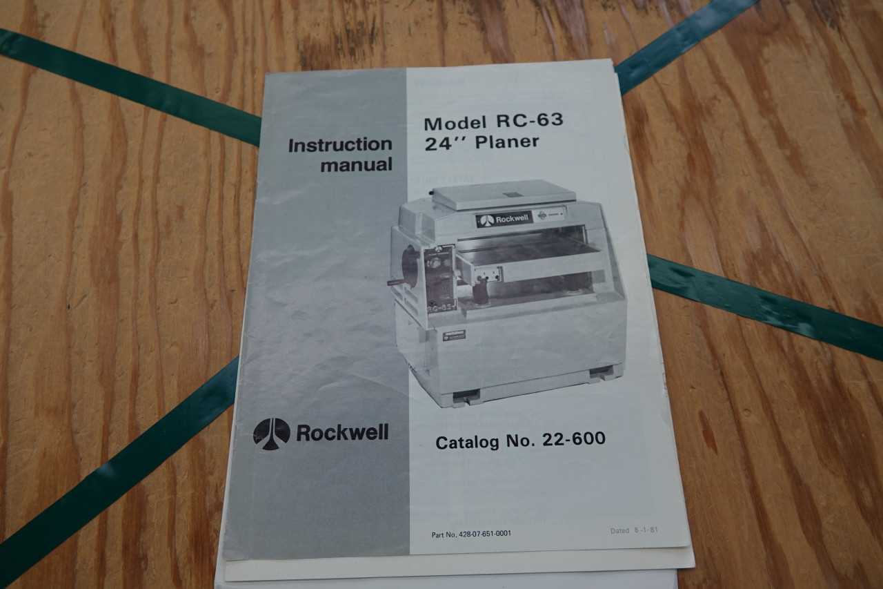 1982 Rockwell-Invicta RC-63 24" Planer - MACHINE TOOLING