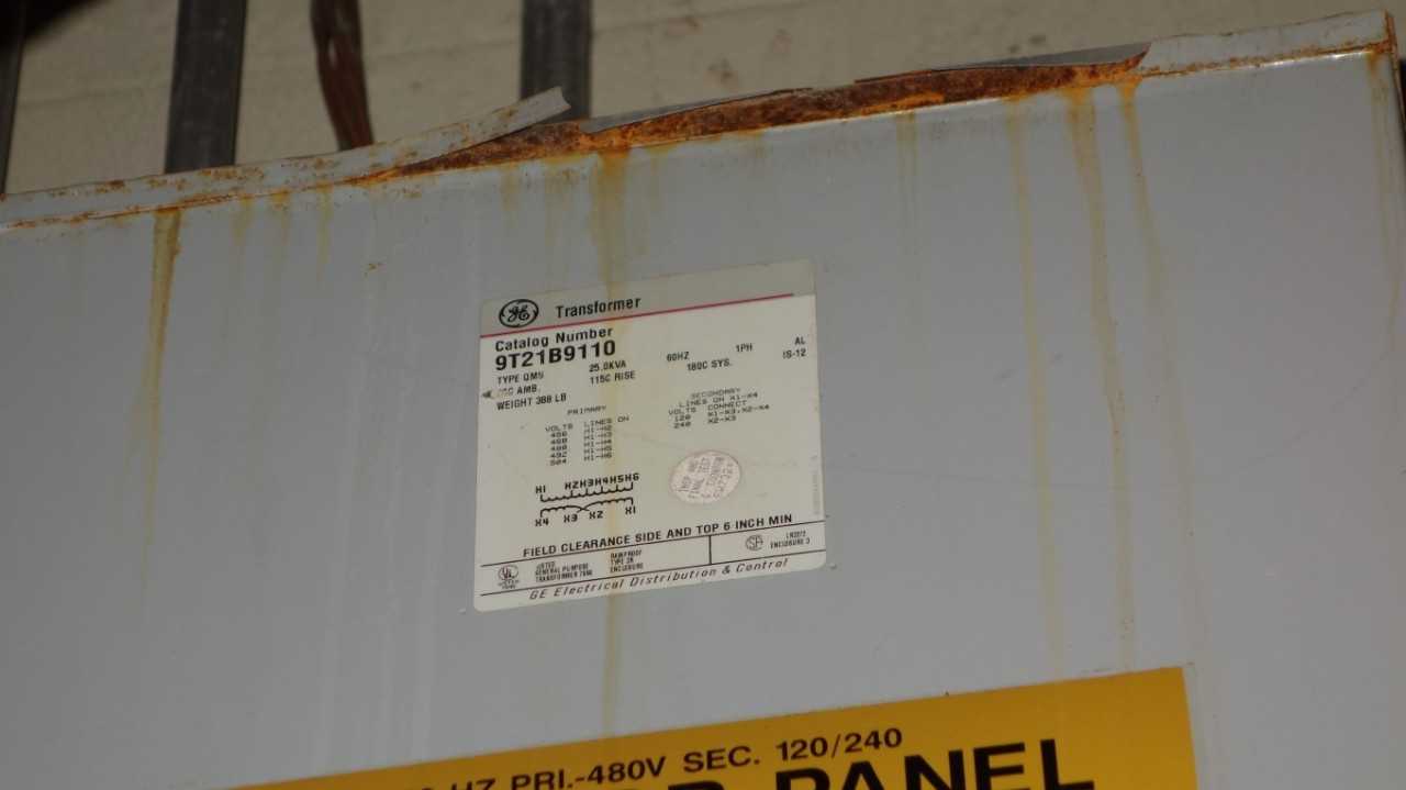 LOT OF 3 GE TRANSFORMERS (2) 25KVA (1) 45KVA - CONTROL TRANSFORMERS