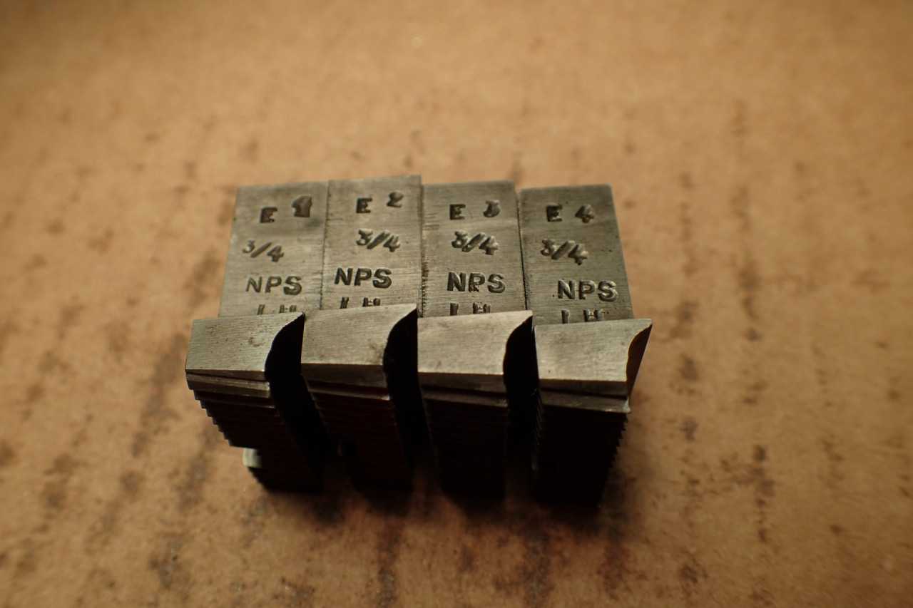 3/4" NPS Straight Pipe LH Left Hand Threading Chasers Geometric 1" DS Die Head - MACHINING ACCESSORIES & TOOLING