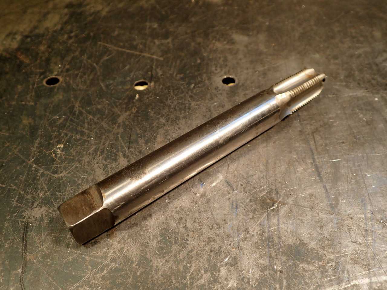 Wood & Spencer 3/8" NPT 5-1/2" Long Taper Hand Thread Tap: 4-Flute, HS-GW - MACHINING ACCESSORIES & TOOLING
