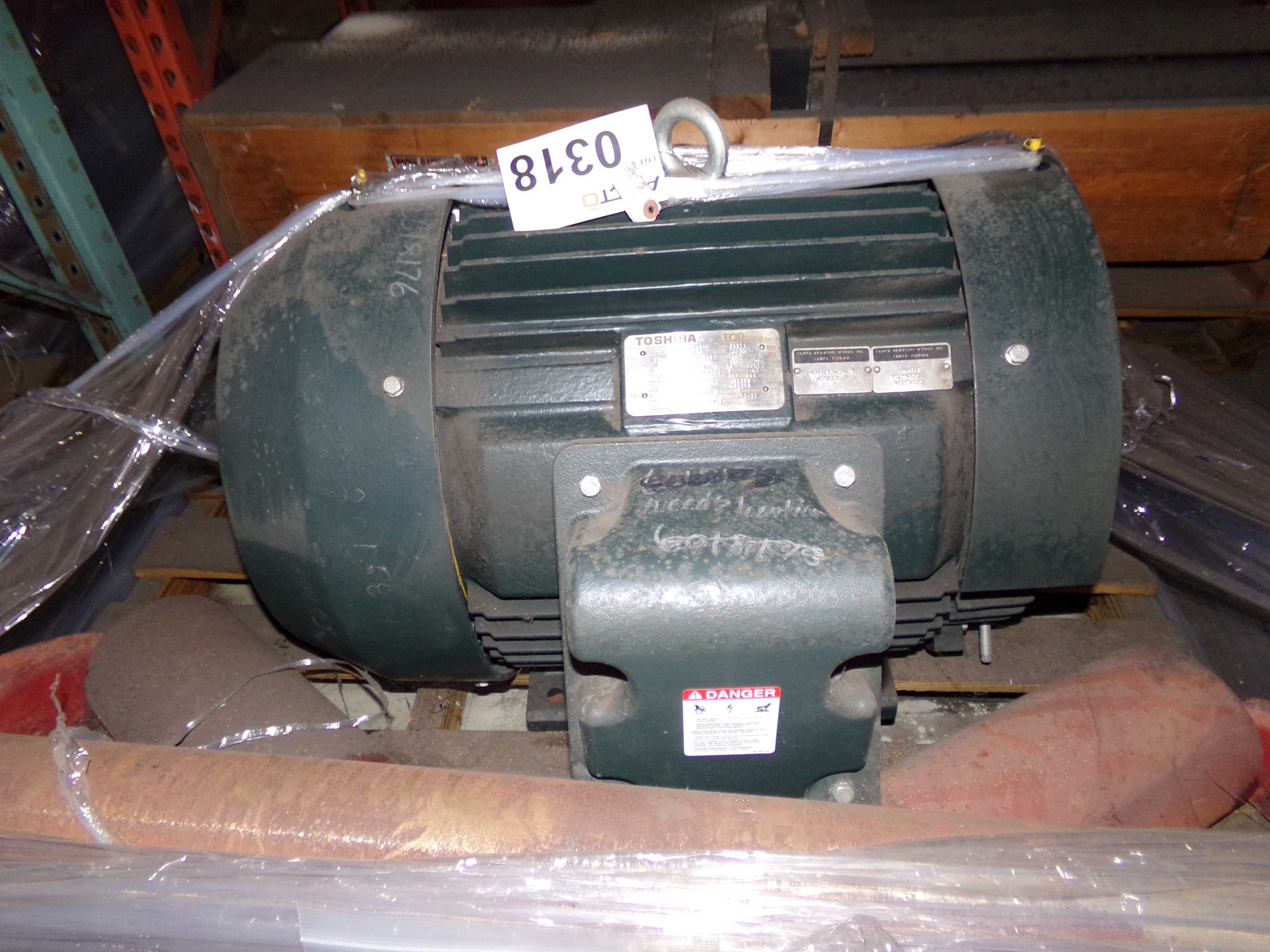 2011 TOSHIBA 0752XSSB41B-P ELECTRIC MOTOR - ELECTRIC MOTORS