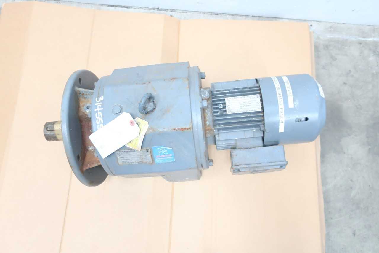 SEW EURODRIVE RF93 8RPM 3PH 2HP 230/460V-AC GEARMOTOR - ELECTRIC MOTORS