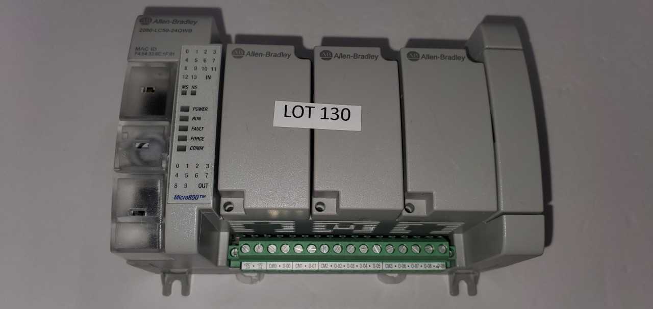 Allen Bradley Micro 850  2080-LC50-24QWB PLC - AUTOMATION & CONTROLS