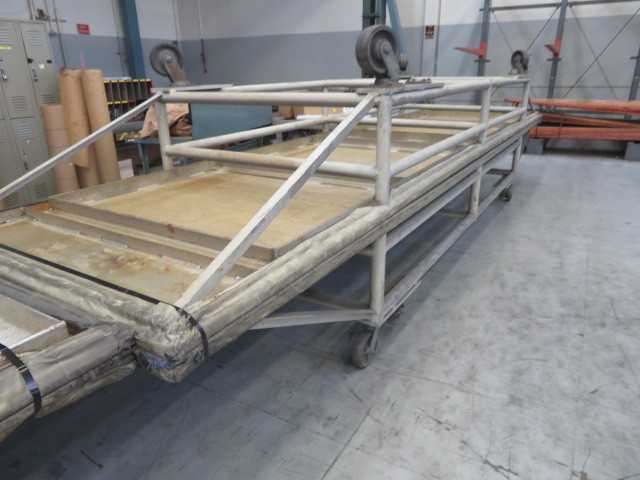 Aluminum Table on Wheels, 5' X 25', Approx. (2) - MISCELLANEOUS