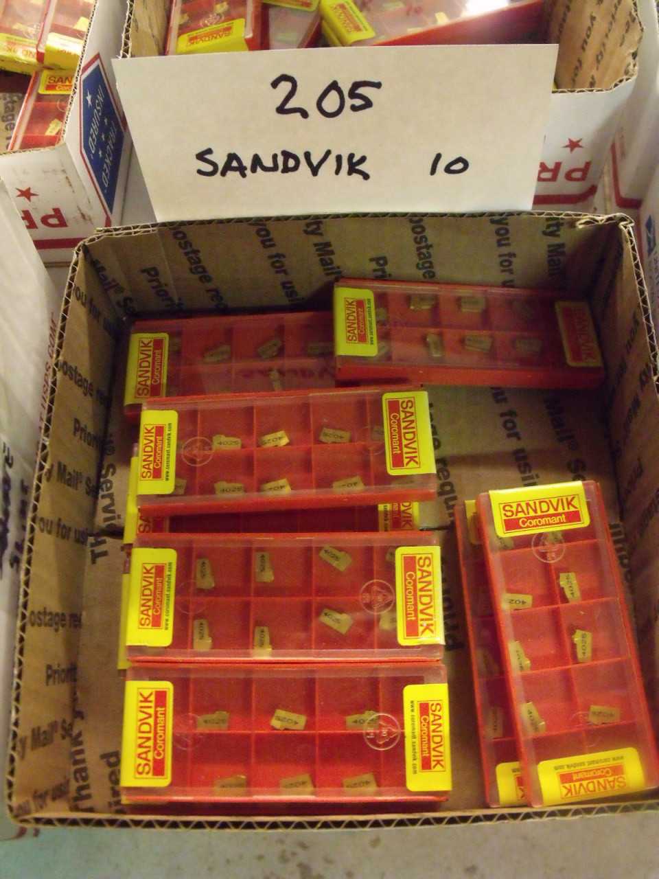 New Sandvik Carbide inserts 10 Boxes - MACHINE TOOLING