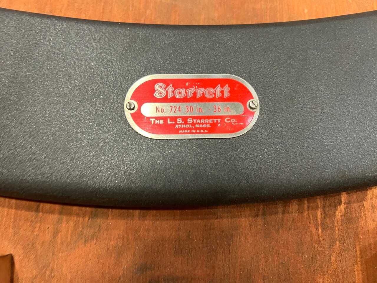 Starrett No. 724 outside micrometer 30-36" - ELECTRIC POWER TOOLS