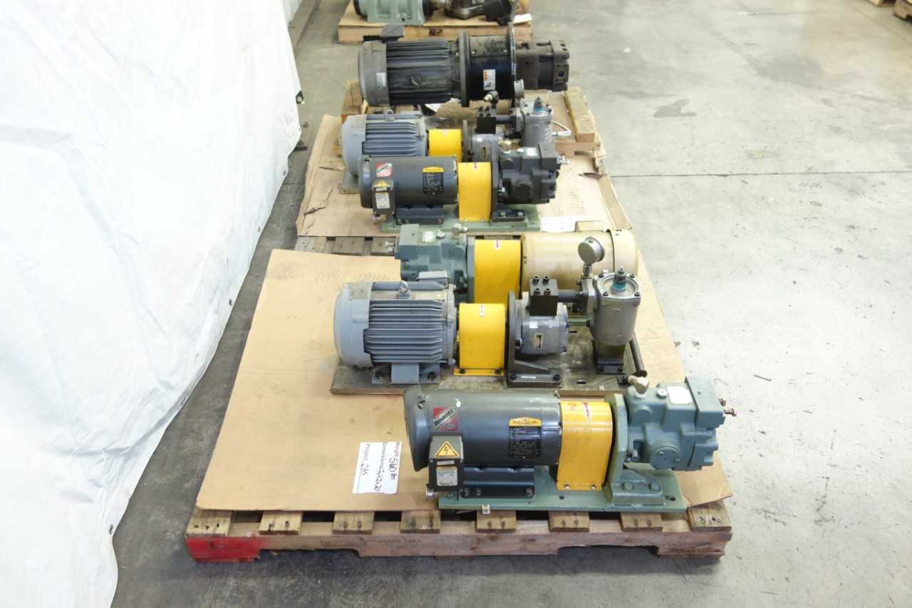 2 PALLETS OF ASSORTED HYDRAULIC PUMPS - HAND TOOLS