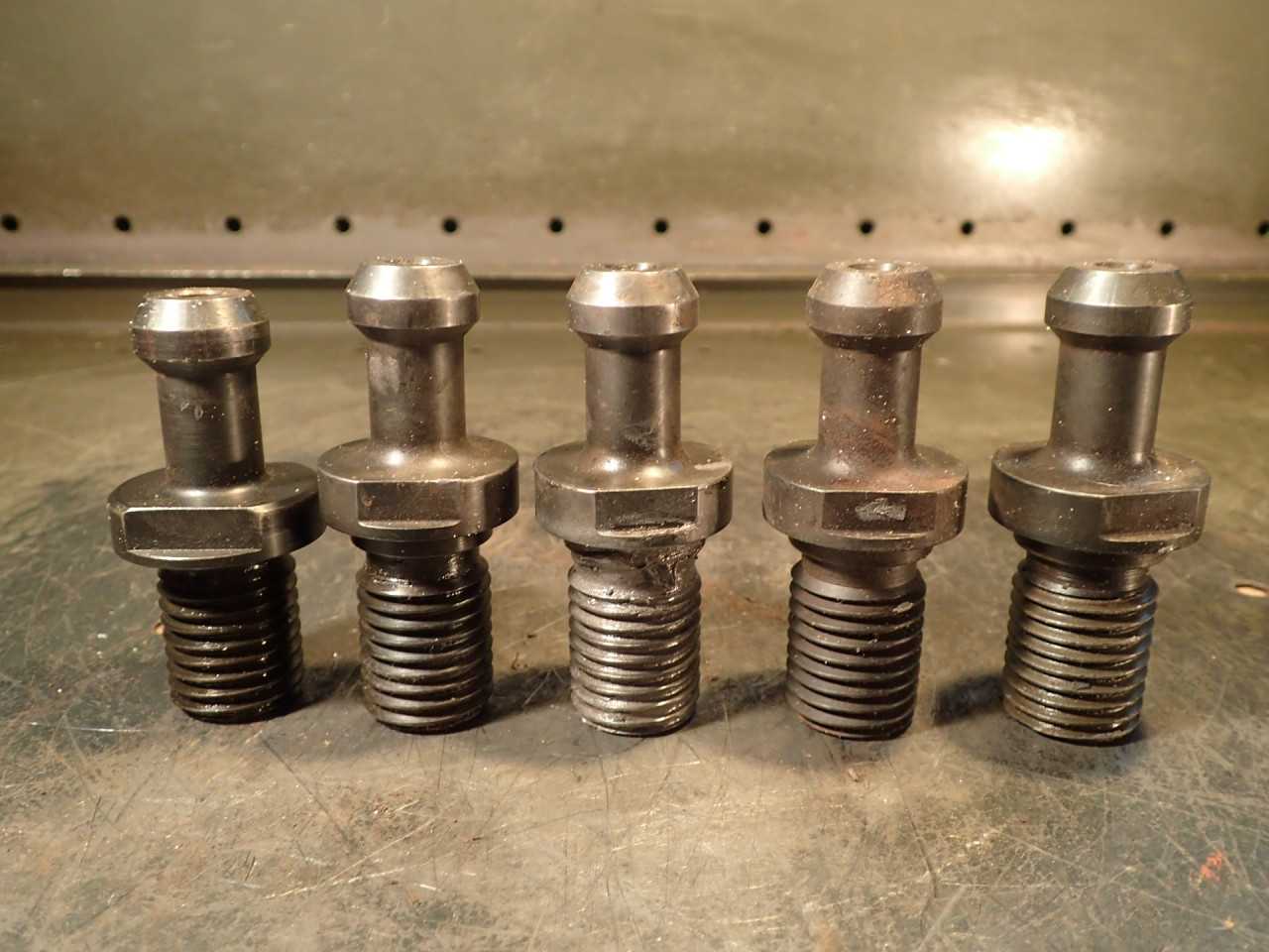 5 Pieces of Makino CAT-50 45-Degree Coolant-Thru Retention Knob Pull Studs - MACHINING ACCESSORIES & TOOLING