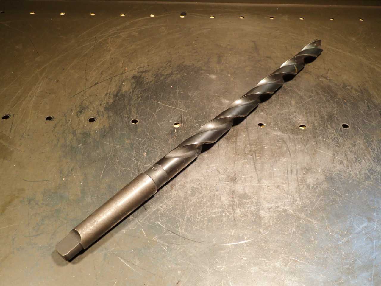 PTD 7/8" HSS Drill Bit: 11-3/4" Extra Long Flutes, Morse Taper #3 Shank MT3 3MT - WORKHOLDING