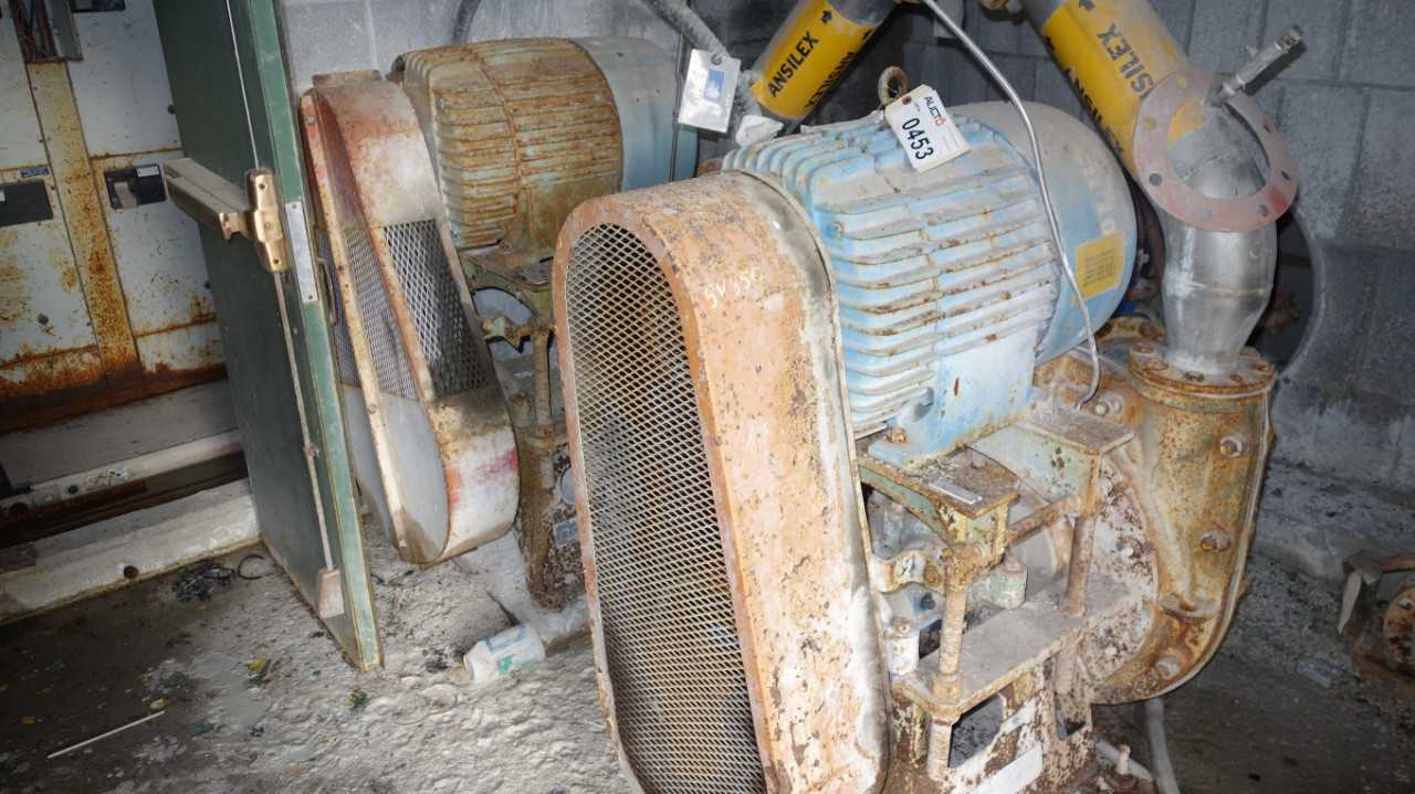LOT OF 2 GALIGHER 50HP 460V-AC SLURRY PUMPS - ELECTRIC MOTORS