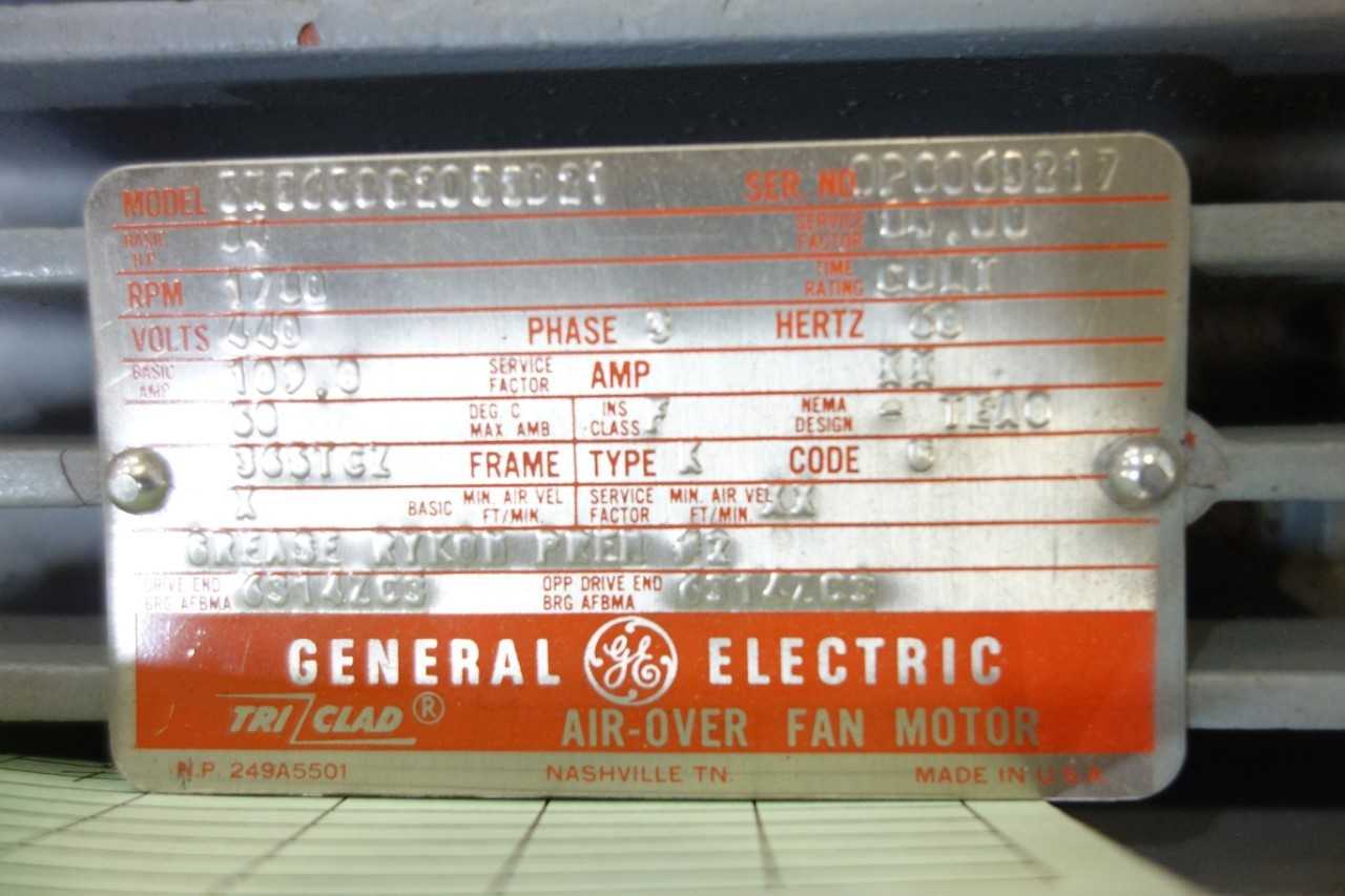 GENERAL ELECTRIC GE MOTOR 84HP 1780RPM - ELECTRIC MOTORS
