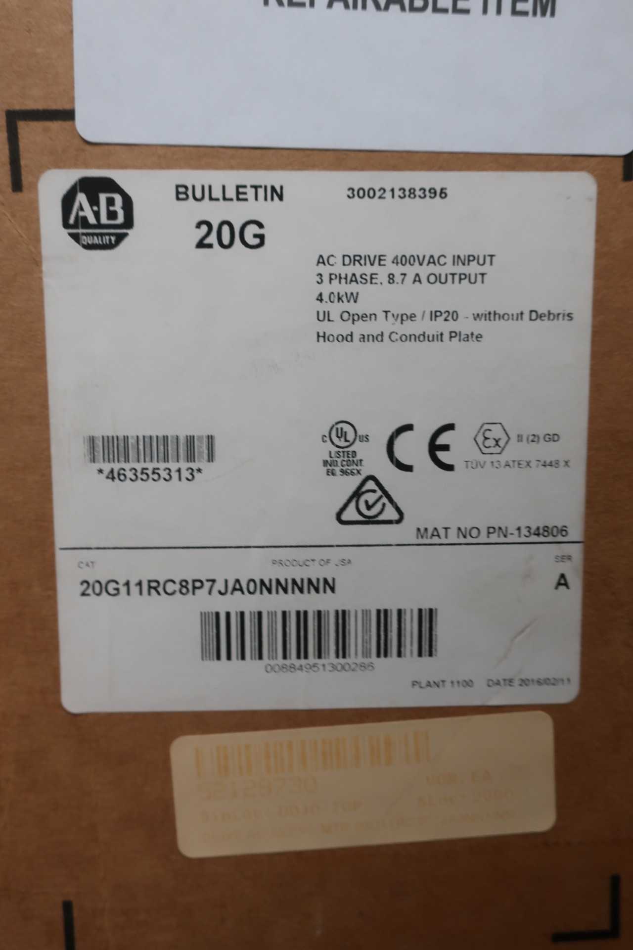 ALLEN BRADLEY 20G11RC8P7JA0NNNNN POWERFLEX 755 432-528V-AC 0-400HZ 0-460V-AC 5HP AC VFD DRIVE - MOTOR DRIVES