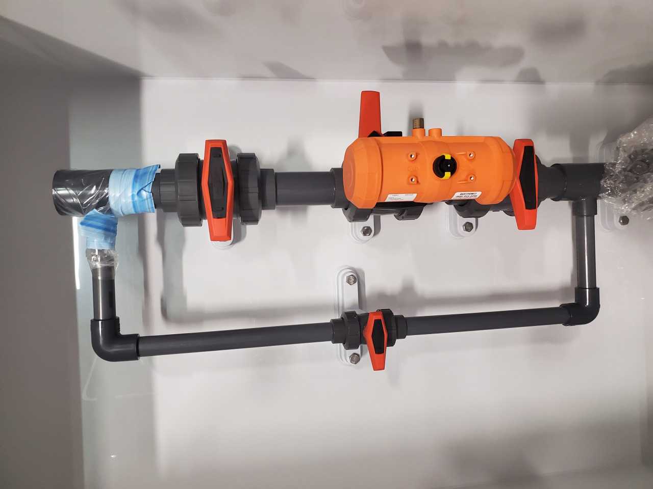 Georg Fischer Encased Pneumatically Actuated Piping w/ Manual Override - VALVES