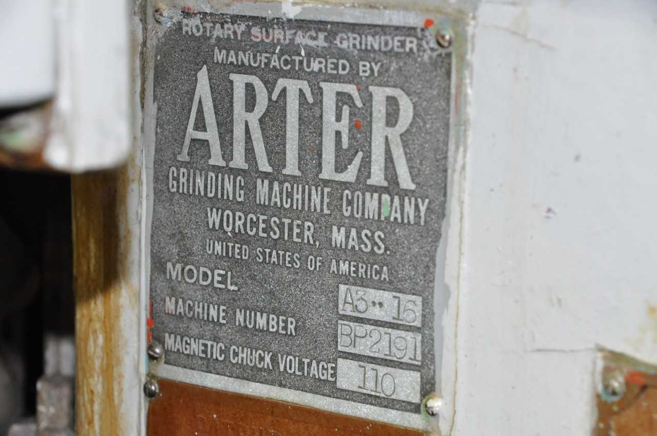 Arter Model A3-16 Rotary Surface Grinder - GRINDING MACHINES