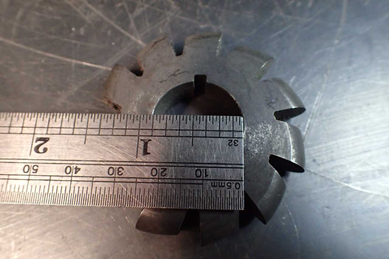 Brown & Sharpe 7/16" Cir x 2-1/4 x 7/8 Arbor Hole Convex Mill Milling Cutter USA - MILLING TOOLS