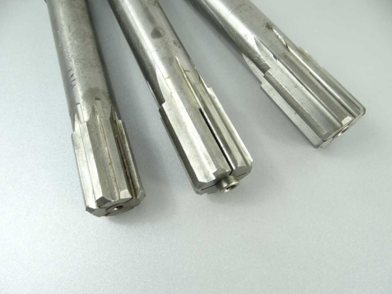 Lot of 3 Carbide Tipped 4MT Expansion Reamers - MACHINING ACCESSORIES & TOOLING