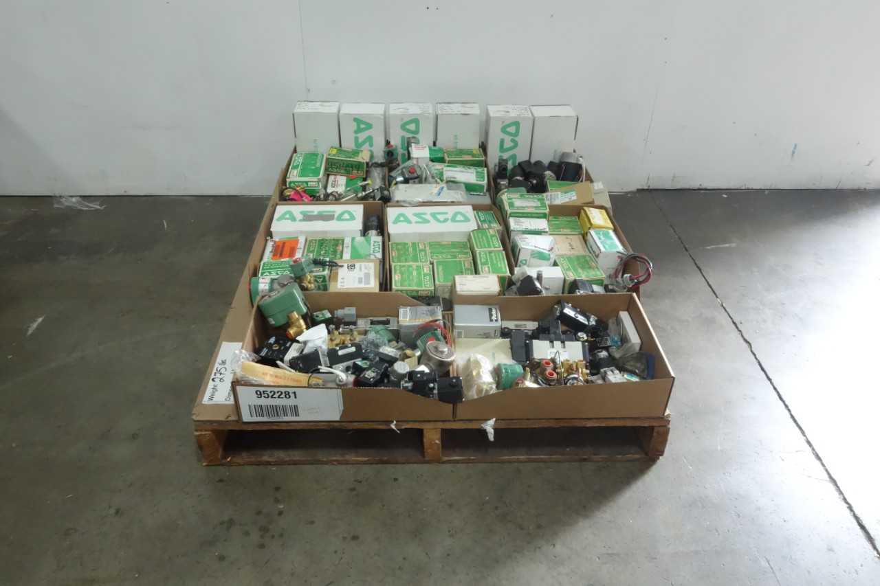 PALLET OF ASSORTED SOLENOID VALVES - SOLENOID VALVE