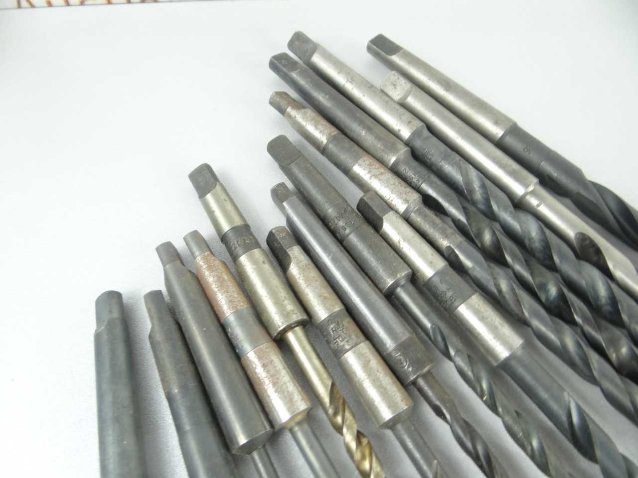 Lot of 14 Assorted HSS 1MT Taper Shank Drills - MACHINING EQUIPMENT PARTS