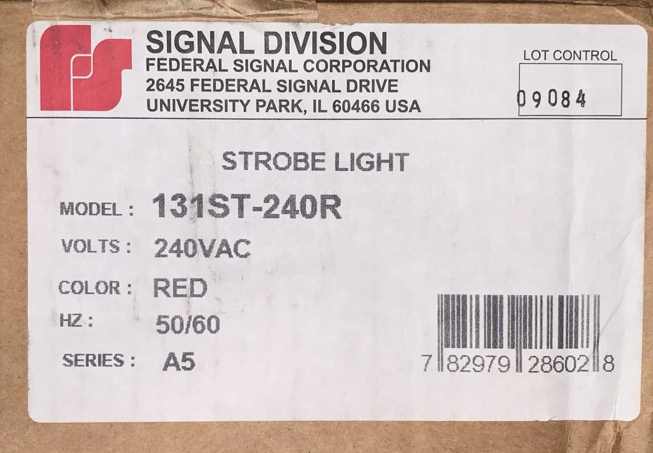 New - Lot of 7 - Federal Signal Starfire 131ST-240R Single Flash Red Strobe Light - LIGHTING