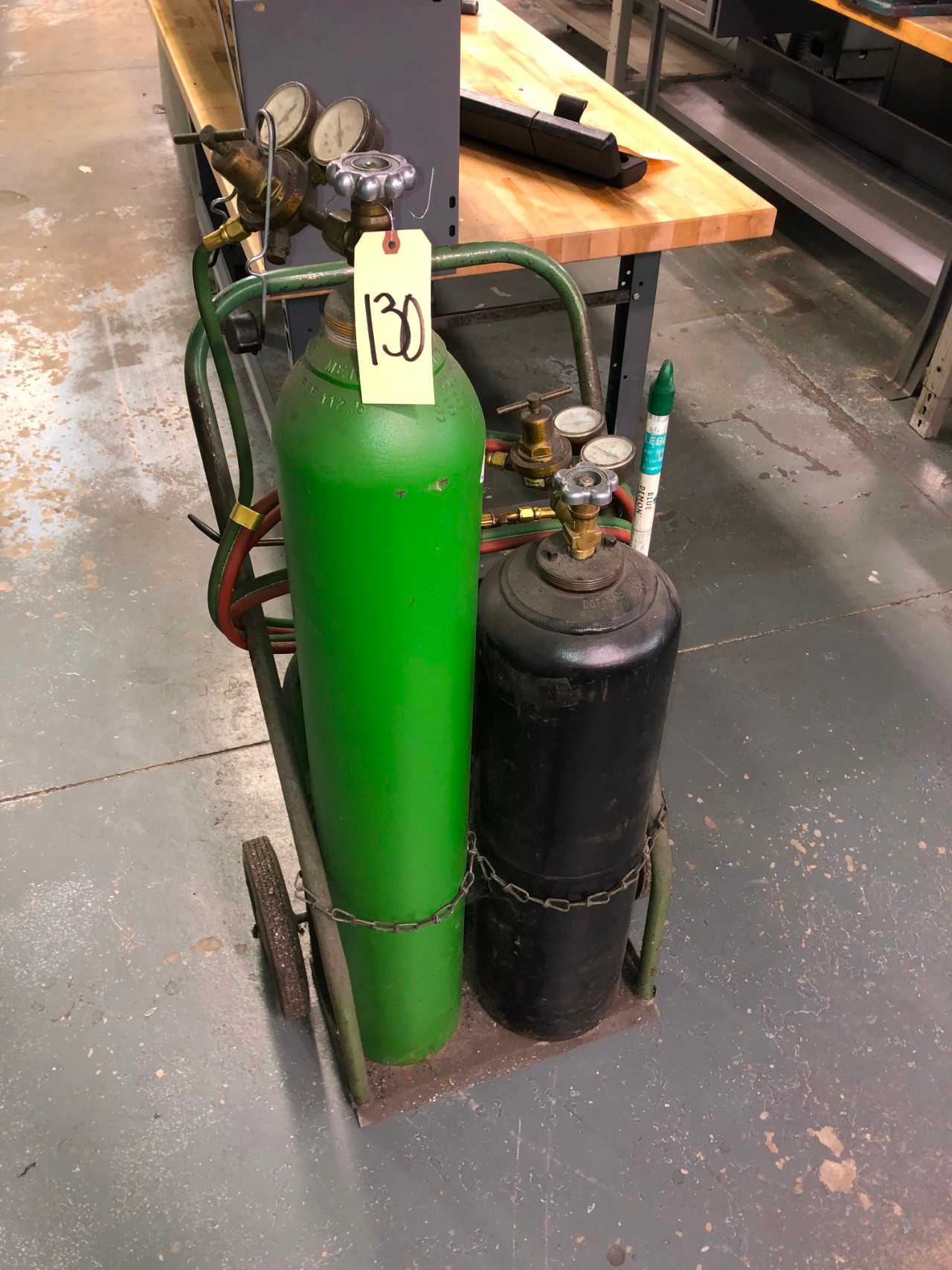 Oxy Torch Set on Cart & Tools - ROLLING CARTS