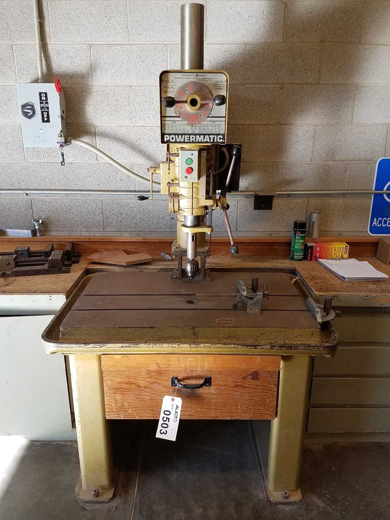 20" variable speed drill press, 6" stroke, 40" working surface, 230/460V-AC 2hp - UPRIGHT DRILL PRESSES