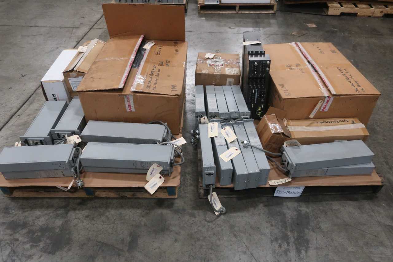 2 PALLETS OF POWER BOX, CONNECTOR BOARD MODULES, INTEGRATOR CONTROLS, LINE FILTER, POWER ENTRY PANEL, 66BC-0 M/66B OTHER PLC AND DCS MODULE- FOXBORO, BAILEY, TCI, TELEDYNE, WESTINGHOUSE, NUS - AUTOMATION & CONTROLS