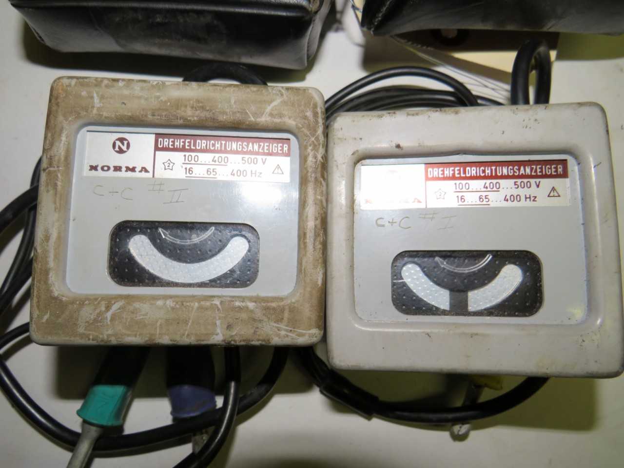 LOT OF 2 PHASE ROTATION METERS - ELECTRIC POWER TOOLS