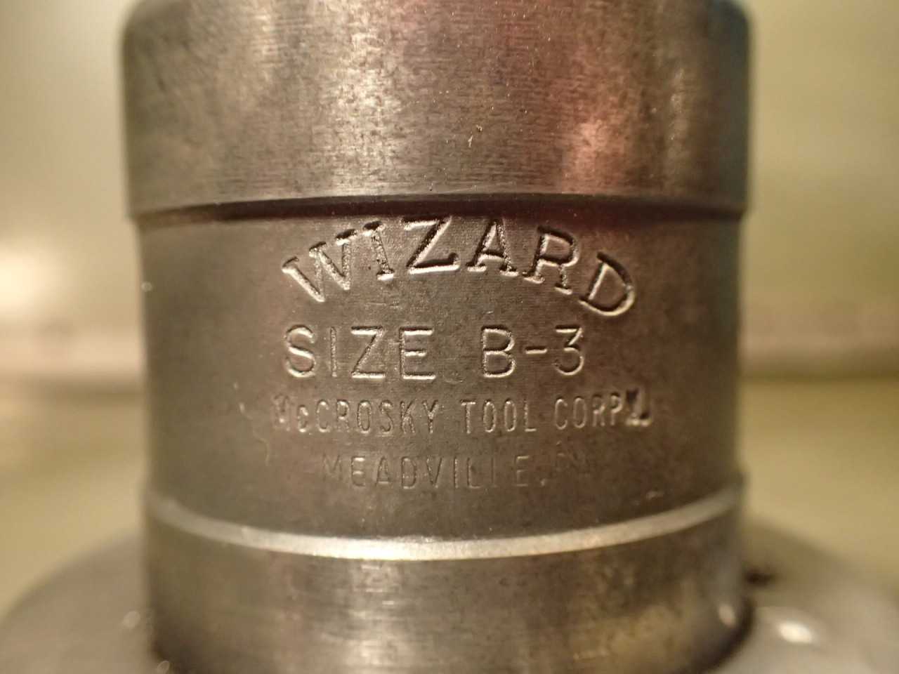 McCrosky Wizard B-3 Quick Change Master Collet Chuck: Morse Taper #3 Shank (3MT) - MACHINING ACCESSORIES & TOOLING