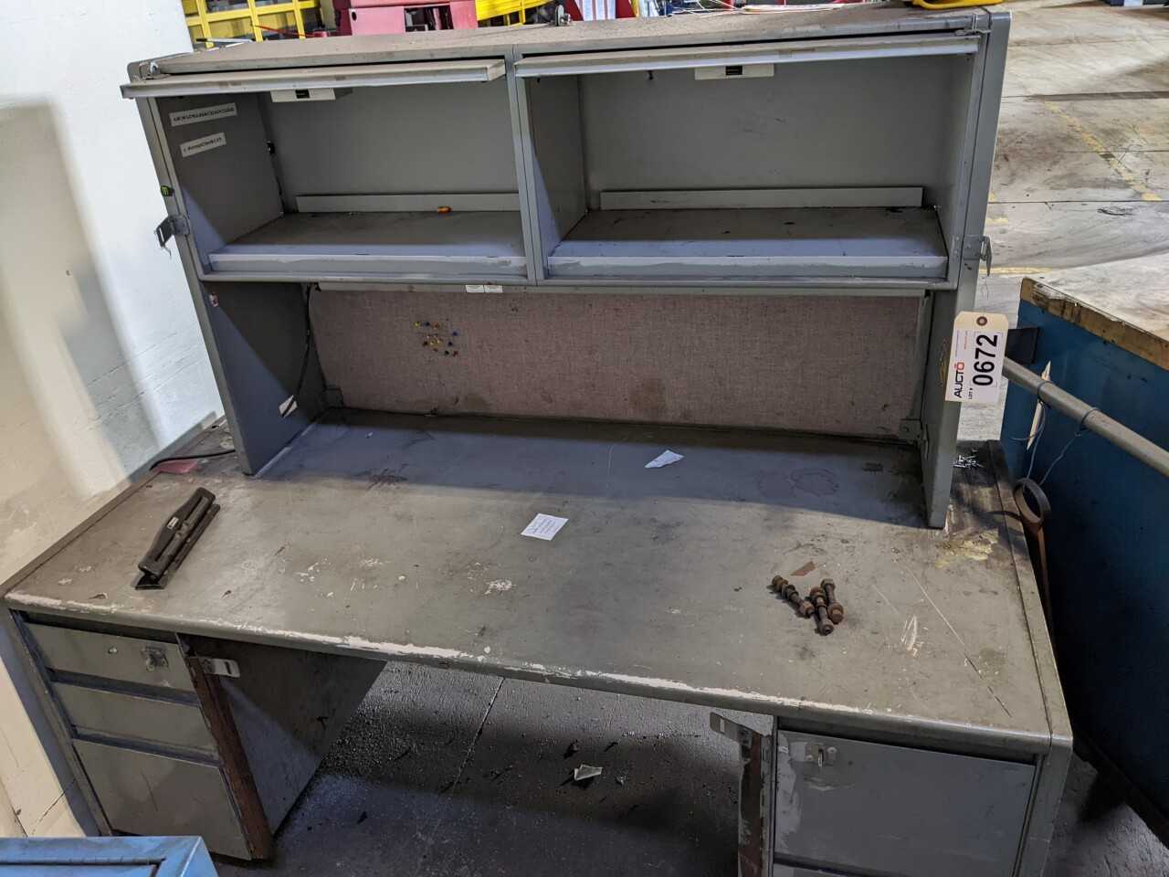 INDUSTRIAL STEEL WORK DESK - PLANT & FACILITY EQUIPMENT