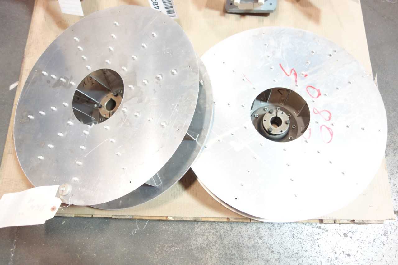 LOT OF 2 NEW YORK BLOWER K1321-100 23IN BLOWER FAN 10-VANE 1-3/8 BORE PUMP PARTS AND ACCESSORY - BLOWER FAN