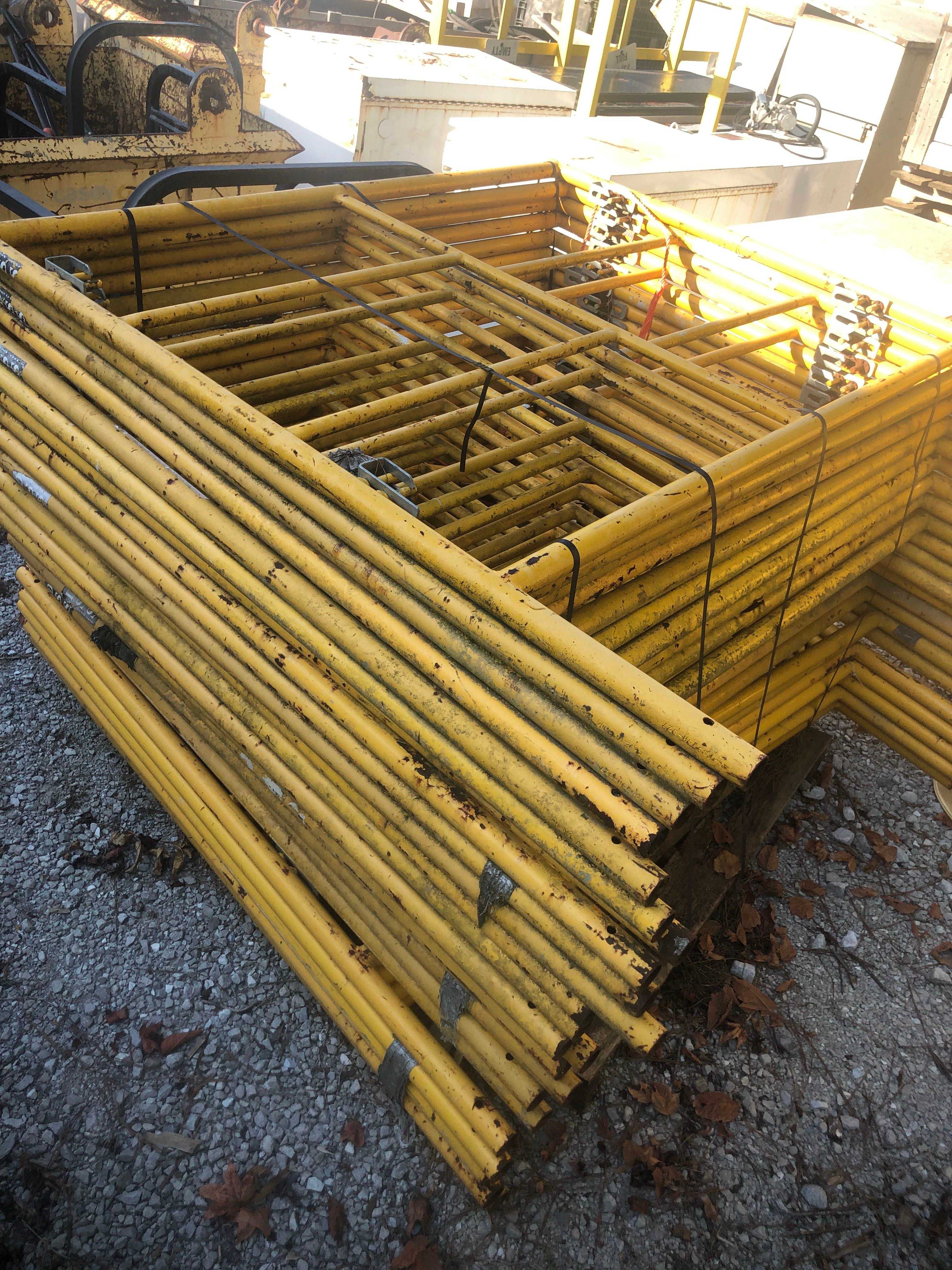 BULK LOT OF SCAFFOLD FRAMES QTY 23 - MATERIAL HANDLING BULK LOT OF SCAFFOLD FRAMES QTY 23 - MATERIAL HANDLING