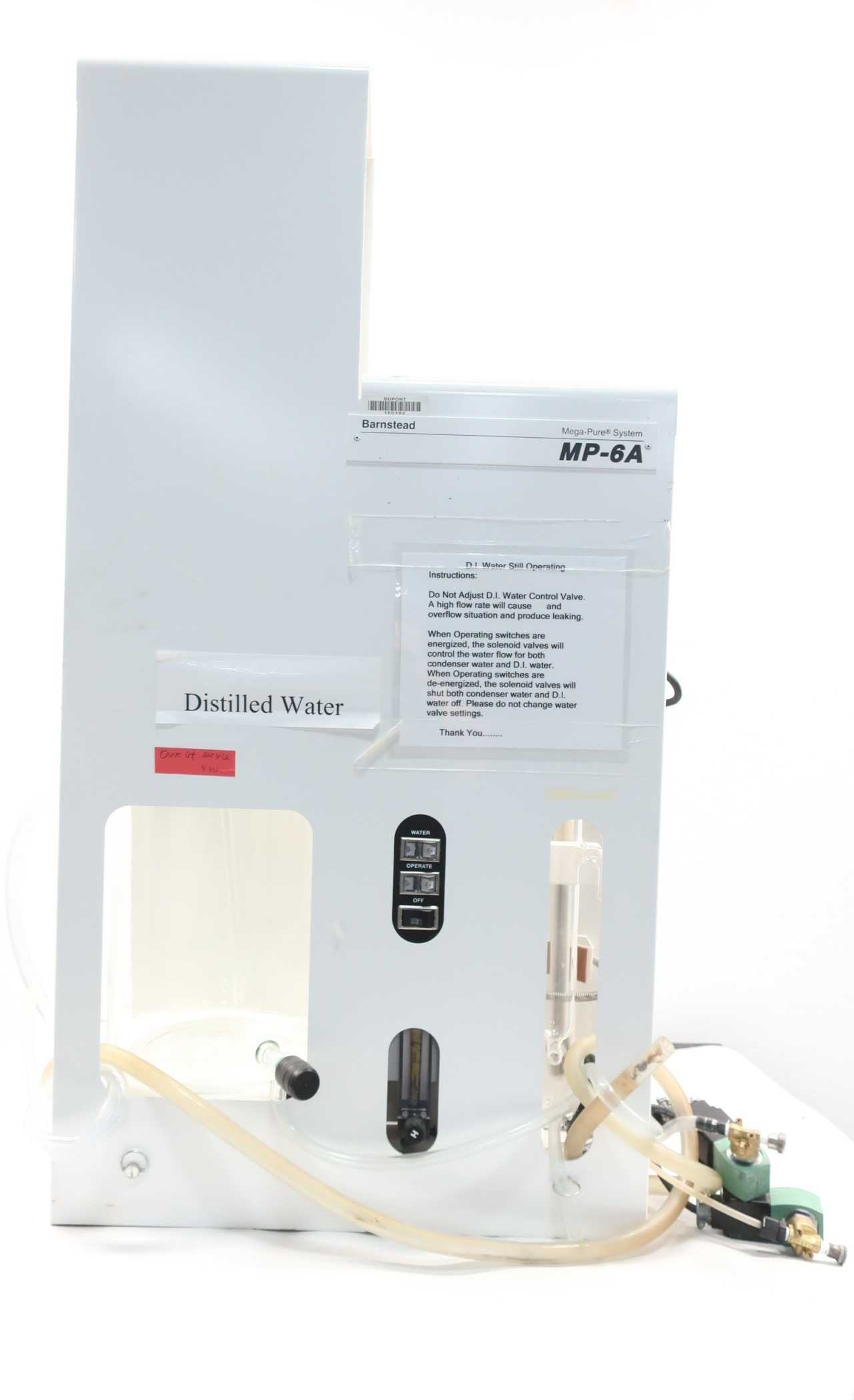 BARNSTEAD DISTILLATION WATER PURIFICATION SYSTEM - PROCESS EQUIPMENT