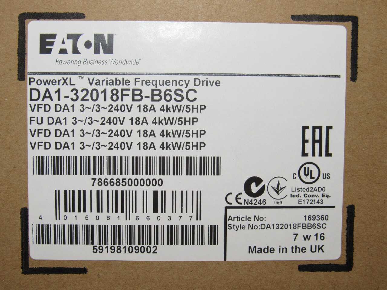 Eaton Frequency Drives - MOTOR DRIVES