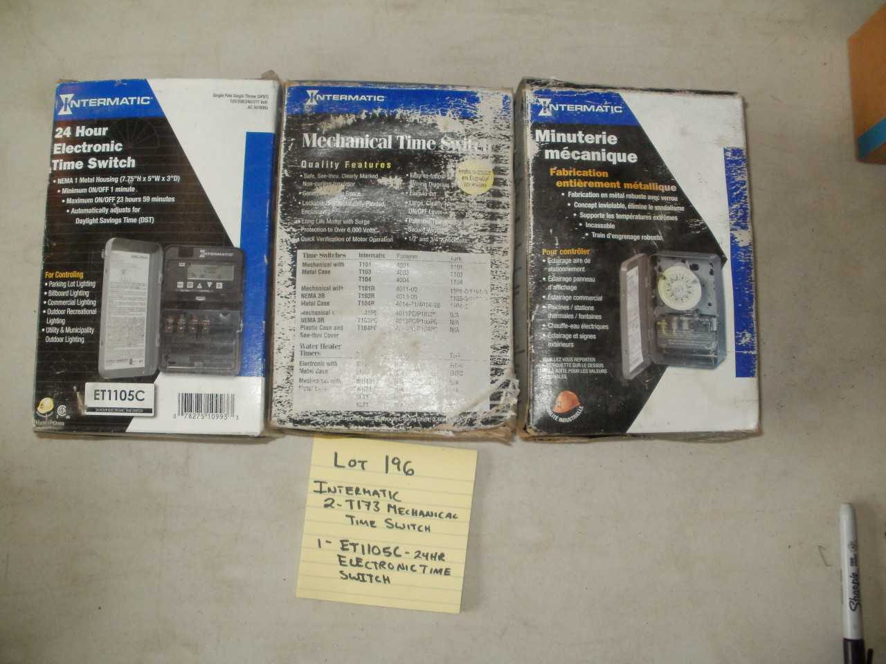 INTERMATIC TIME SWITCH QTY. 3 - ELECTRICAL COMPONENTS