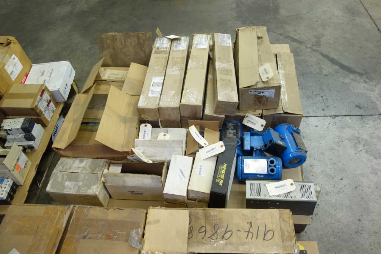 4 PALLETS OF ASSORTED ELECTRICAL - ELECTRICAL COMPONENTS