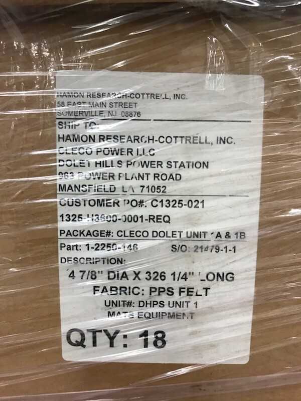 Lot of Bag Filters 27INCH Long for Baghouse - PROCESS EQUIPMENT