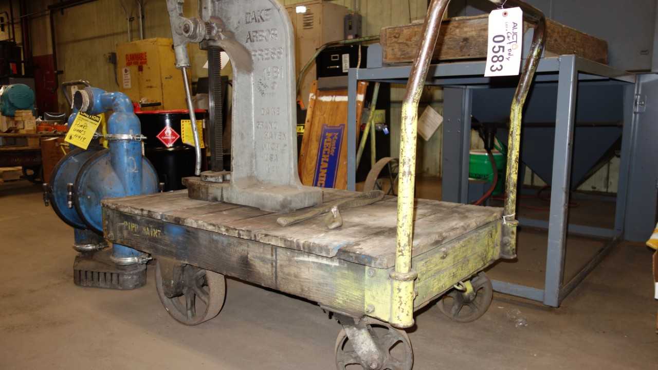 MOBILE ROLLER CART (PRESS NOT INCLUDED) - ROLLING CARTS